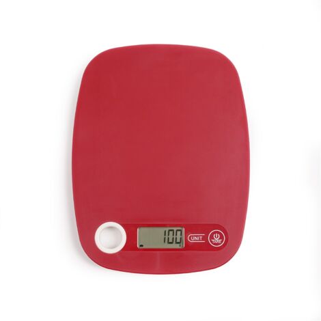 Balance de cuisine en acier inoxydable rouge DOM443R