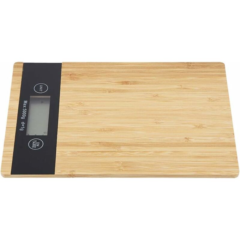 Balance de Cuisine en Bambou Balance Alimentaire de Haute Précision Echelle Numérique Fei Yu