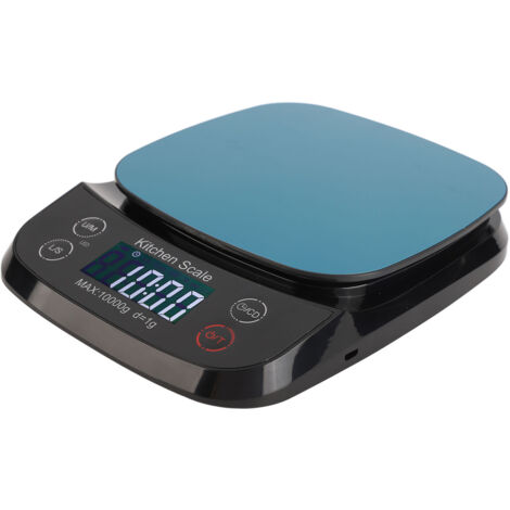 Balance de Cuisine Étanche 10kg Précision 1g Affichage Numérique Compact avec Fonction Tara