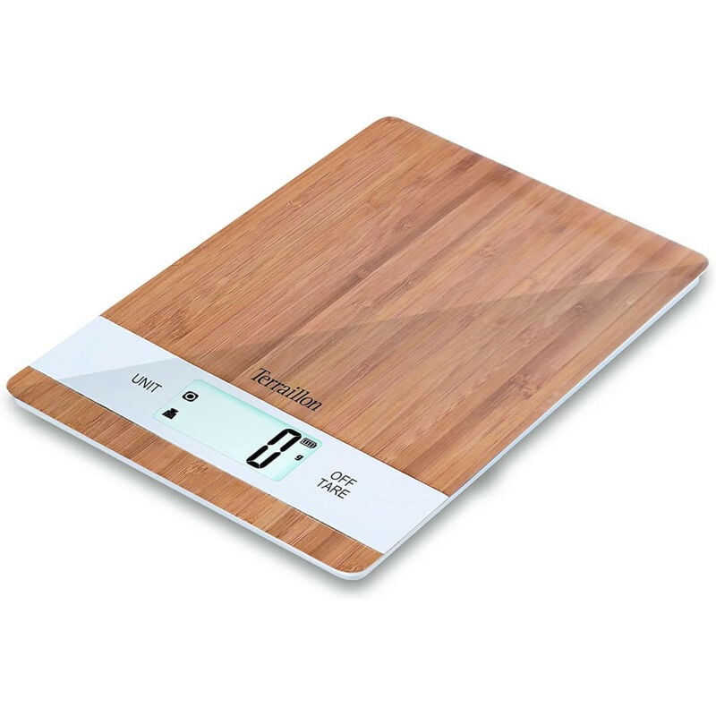 Balance de cuisine électronique 5kg/1g bambou - Terraillon - 15338 - marron