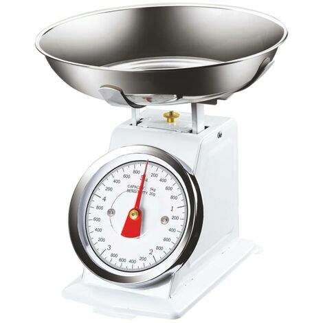 Soehnle Culina Pro 5 kg, balance de cuisine mécanique, blanche