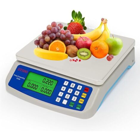 Balance de cuisine numérique 30kg – Acier inoxydable – Précision 1g – Grand écran LCD – Fonction tare pour pesée précise