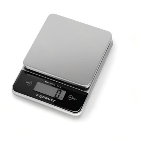 Balance de cuisine numérique Aigostar 5 kg en acier inoxydable, haute précision (0,1 g), idéale pour la cuisine et la pâtisserie, avec fonction tare et conversion d'unités.-AquaForge