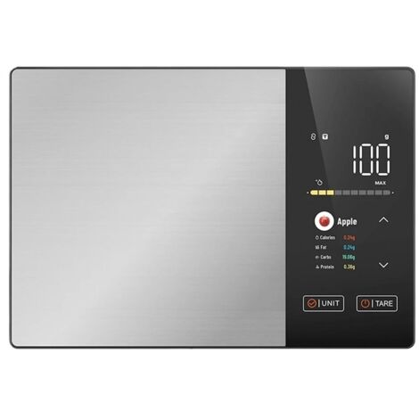 Balance de cuisine numérique - Balance alimentaire de haute précision pour la pâtisserie et la cuisine - Écran couleur TFT avec plus de 50 aliments - Application Bluetooth-AquaForge