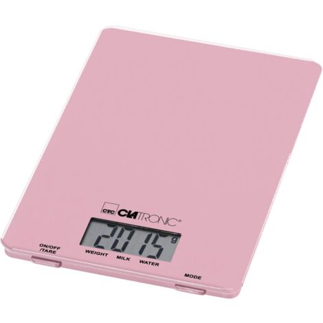 Balance de cuisine numérique Clatronic KW 3626 LCD Plage de pesée (max.)=5 kg rose