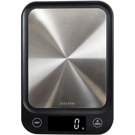Balance de cuisine numérique compacte - Capacité de 5 kg, design fin, plateau en acier inoxydable, écran LCD, piles incluses-AquaForge