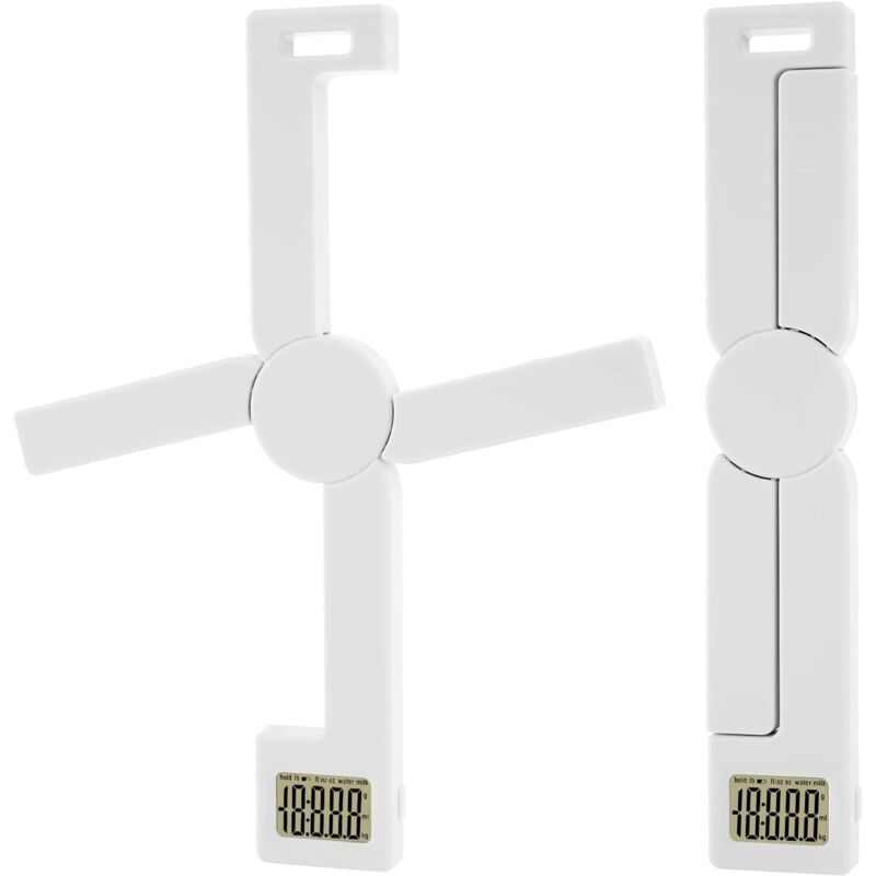 Balance de cuisine numérique compacte et pliable, balance portative très précise avec affichage LCD, arrêt automatique et fonctions de tare, pour