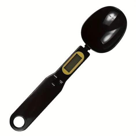 Balance de cuisine numérique CYCG (1 pièce) avec écran LCD, précision de 0,1 g et fonction tare, noire.-AquaForge