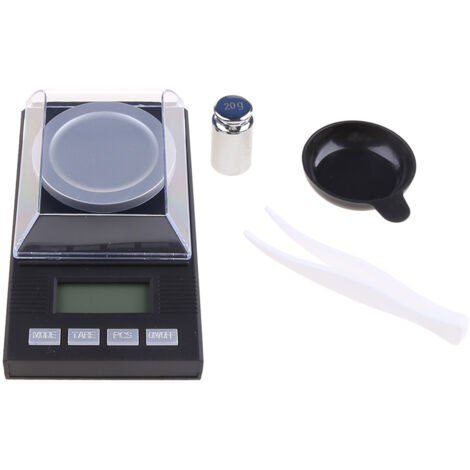 Balance de cuisine numérique de poche, petite et précise (20 g/0,001 g), idéale pour les poudres, les médicaments, les bijoux, les herbes et les aliments. Écran LCD.-AquaForge