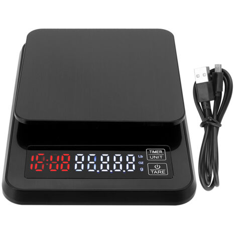 Balance de cuisine numérique en acier inoxydable 5kg/0.1g, multifonction pour peser aliments, cuisson et pâtisserie