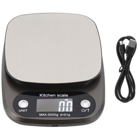 Balance de cuisine numérique LCD 5kg/0.1g, balance multifonction pour aliments, pâtisserie et cuisson