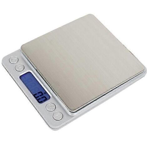 Balance de cuisine numérique rechargeable USB 3 kg/0,1 g en promotion, balance de pâtisserie numérique de précision, plateau de pesée en acier inoxydable-AquaForge
