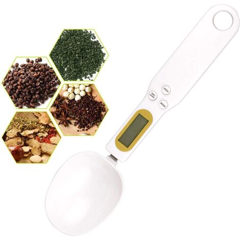 Balance de cuisine - Rangement de cuisine - Balance pour cuillères - Balance pour cuillères numérique - Cuisine - Ustensiles de cuisine - Balance - jusqu'à 500 grammes-AquaForge