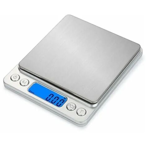 Balance de cuisine rechargeable USB 3 kg/0,1 g, balance de pâtisserie numérique, balance électronique de précision en acier inoxydable, SEB-AquaForge