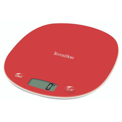 Balance de cuisine Terraillon Macaron+ Re-cycle 15246 Rouge Coquelicot