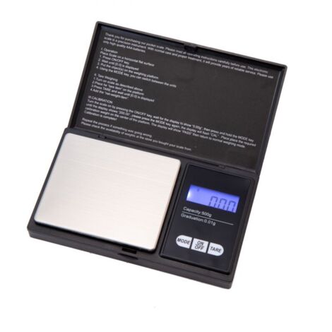 Balance de grammes numérique avec plateau 500g x 0.01g, balance alimentaire de précision, balance à bijoux, avec écran LCD rétroéclairé