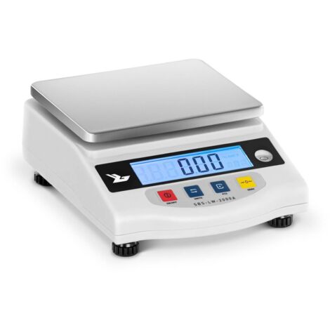Balance De Laboratoire Pharmacie Digitale Plateau Inox Haute Précision 2Kg/0 01G - Blanc