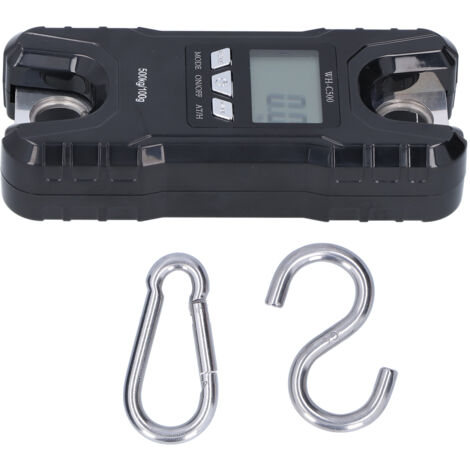 Balance de pesage portable - Écran LCD, capacité 500kg, coque en plastique ABS, couleur noire