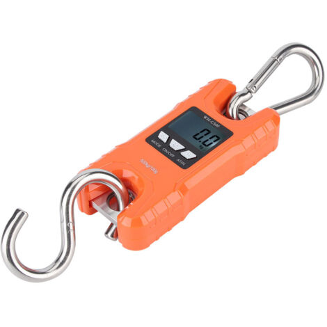 Balance de pesage suspendue numérique portable 500 kg avec écran LCD pour usage domestique, agricole et pêche
