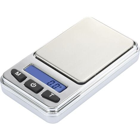 Balance de poche Basetech SJS-60008 Plage de pesée (max.) 200 g Lisibilité 0.01 g à pile(s) argent - argent