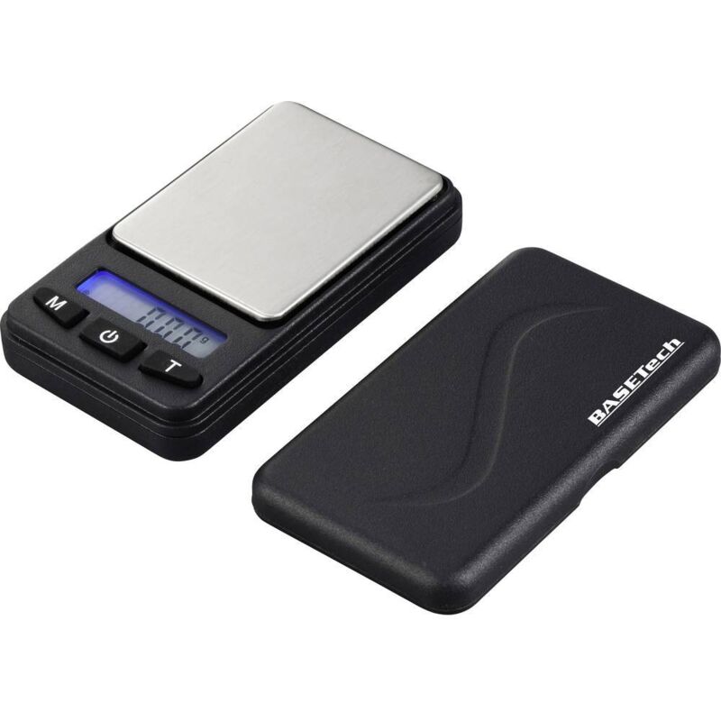 Balance de poche Plage de pesée (max.) 200 g Lisibilité 0.01 g à pile(s) argent - Basetech