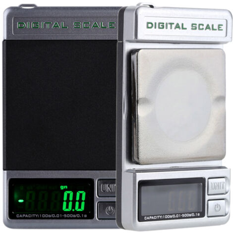 Balance de poche numérique miniature à double précision (500 g/0,1 g / 100 g/0,01 g)