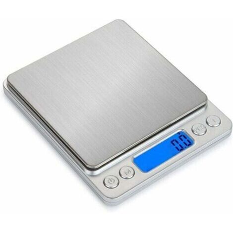 Balance de précision 3000g / 0,1g, balance de cuisine / balance de poche / balance de bijoux, balance électronique de haute précision, écran LCD rétroéclairé, tare et fonction PCS
