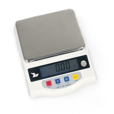 Balance de précision digitale professionnelle cuisine laboratoire 2.000g / 0.01g - LCD