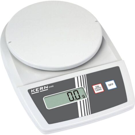 Kern - Balance de précision lecture 0,1 g portée max. 6000 g plateau ∅ 150 mm plastique - EMB6000-1