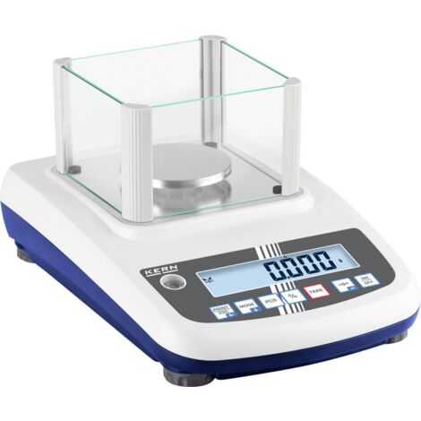Balance de précision Kern PFB 120-3 Plage de pesée (max.) 120 g Lisibilité 0.001 g sur secteur argent D33009
