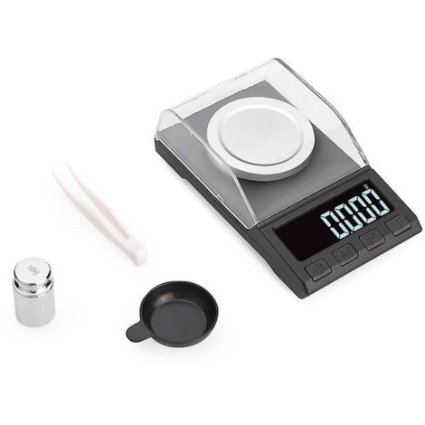 Balance de précision numérique portable pour bijoux, capacité de 50 g et précision de 0,001 g