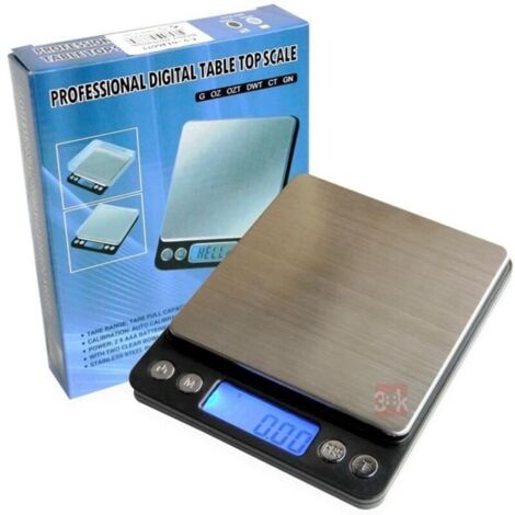 Balance de précision Pro 0.01g Max 500g - Taille XL - avec 2 plateaux de pesée