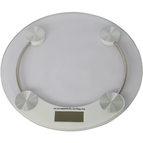 Balance de salle de bain, balance de cuisine ronde en verre - RAPANDA