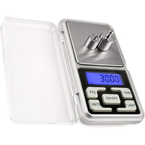 Balance Digitale de Bijoux de Poche Balance graduée en milligrammes Haute précision 1.1lb / 500g (0.01g)