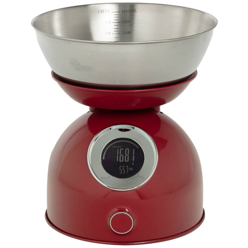 5five Simply Smart - Balance digitale rouge silitop - 5five