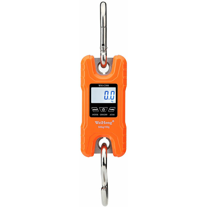 Linghhang - Balance electronique a crochet WH-C500 500Kg / 100g, orange - orange