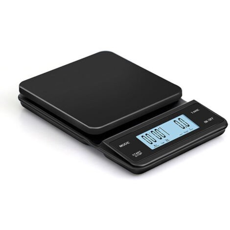 Balance électronique avec écran LCD, chargement USB, balance de cuisine, balance à café, balance électronique-AquaForge