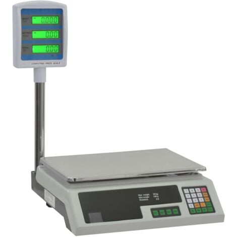 Balance électronique avec LCD pour colis 30 kg vidaXL