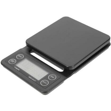 Balance Électronique de Cuisine avec Minuteur et Compteur pour Peser Précisément Ingrédients et Café Capacité(5kg/0.1G)