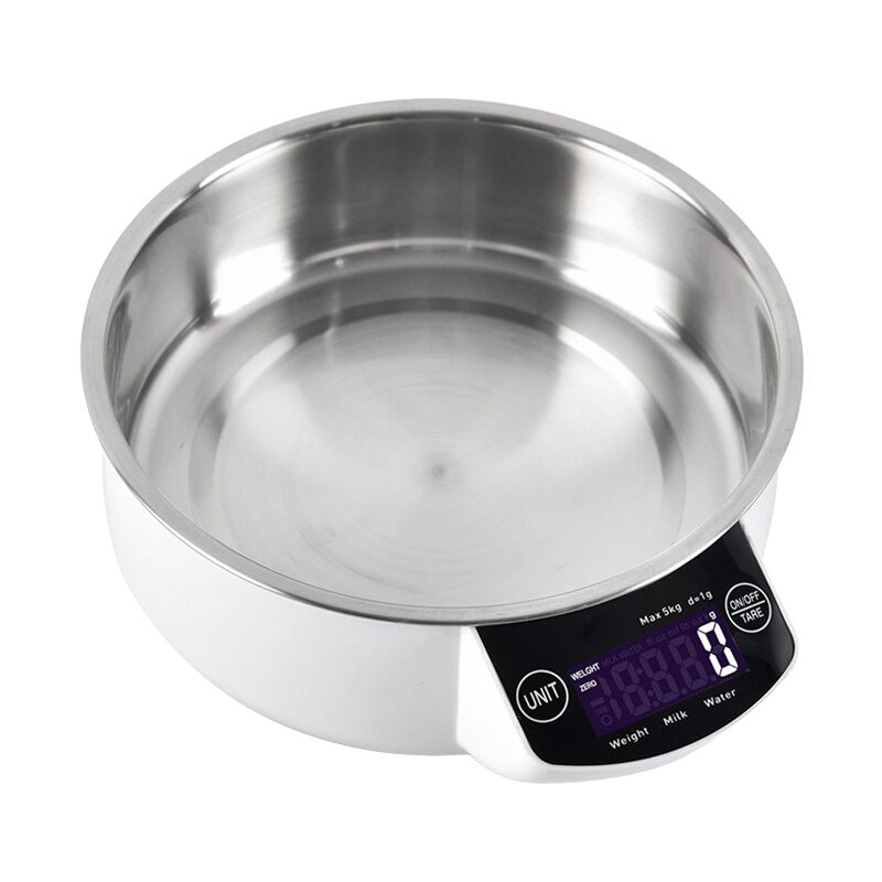 Balance électronique de cuisine maison petite boulangerie poids lourd, blanc, 5kg - 1g