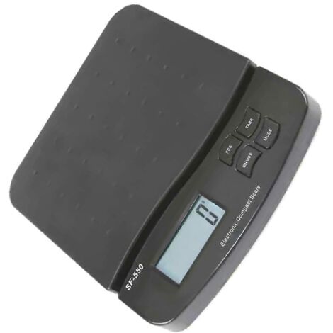 Balance électronique de pesage postal avec fonction de comptage, noire