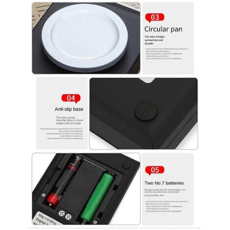 Balance électronique de poche 20 g/0,001 g pour bijoux