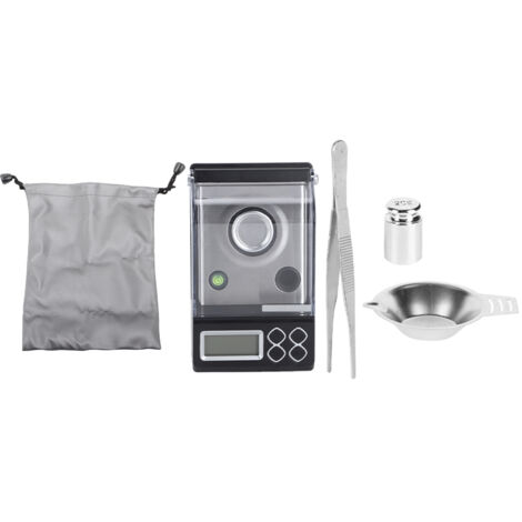 Balance Électronique de Précision 0.001g pour Bijoux et Cuisine, Portable Mini 30g
