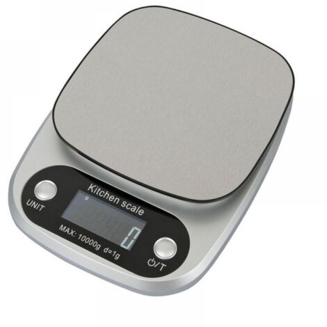 Balance électronique en acier inoxydable 10kg/1g, balance de cuisine numérique, oz pour cuisiner et cuire