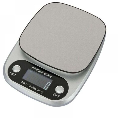 Balance électronique en acier inoxydable 10kg/1g, balance de cuisine numérique, oz pour cuisiner et cuire