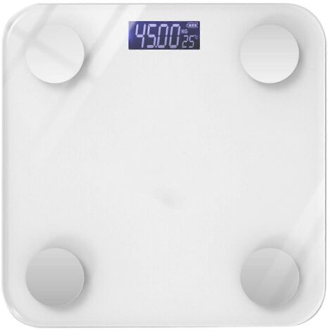 Balance électronique intelligente Bluetooth 2024 pour peser et mesurer la masse grasse des hommes et des femmes (batterie intégrée)