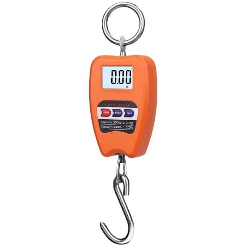 Balance électronique portable 200kg, balance à crochet de grue, balance électronique portable, balance à bagages, échelle à affichage lcd 200kg,