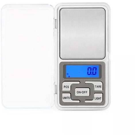 Balance électronique portable de haute précision (pile incluse) — Mini balance de poche 500 g / 0,01 g  idéale pour peser bijoux, articles de cuisine et bien plus encore  dotée d'un écran LCD rétroécl