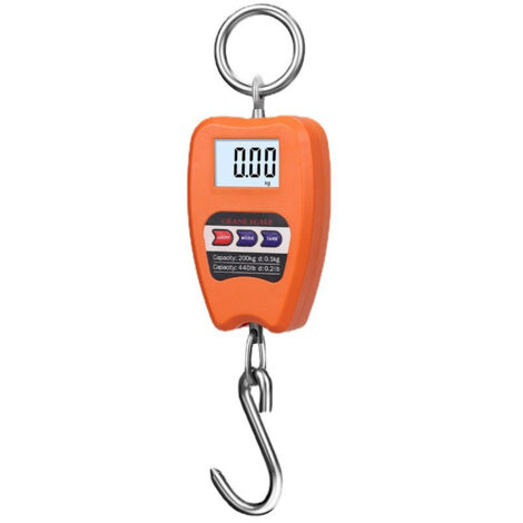 Balance électronique portable pour bagages, balance numérique multifonctionnelle avec écran LCD, outil de pesage portatif de haute précision, balance à crochet, balance compacte pour grue