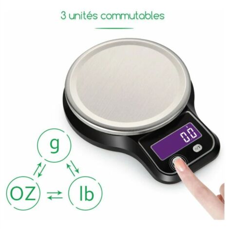 Balance électronique portative de cuisine à la maison (5kg/1g)